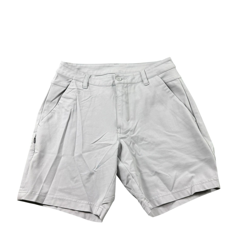 BYLT Gray Flat Front Performance Chino Shorts Mens Size 30 Everyday Short